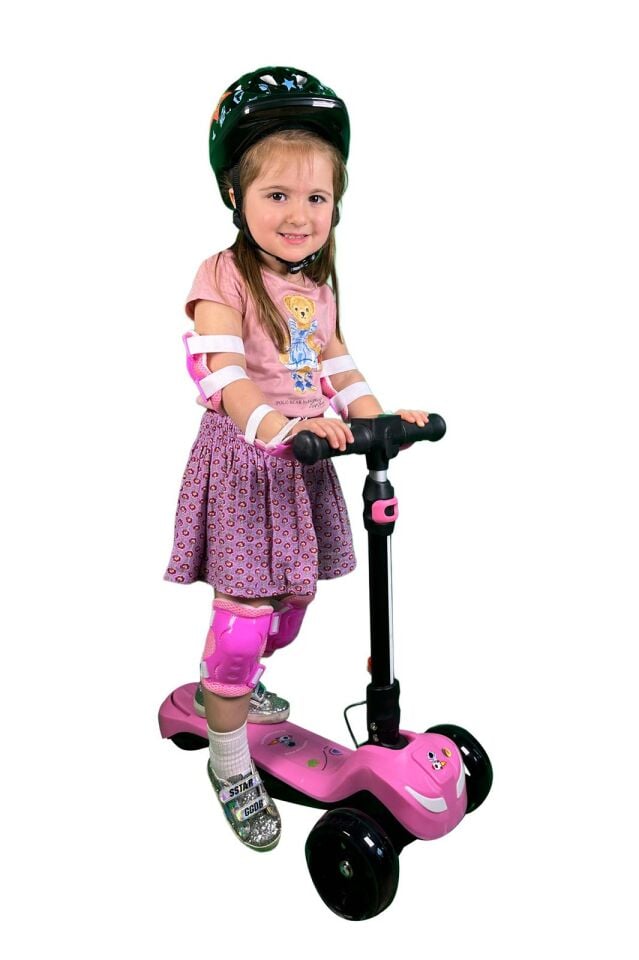 Elektirikli Çocuk Scooter (pembe)