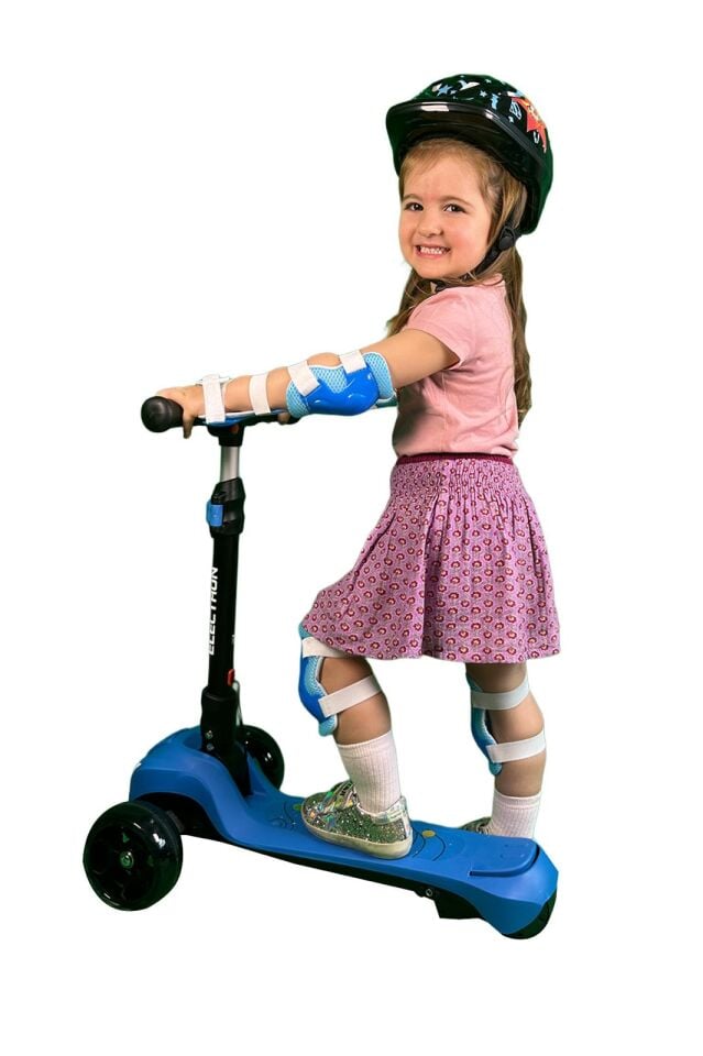 Elektirikli Çocuk Scooter (mavi)